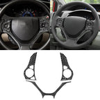 2 x Carbon Fiber Steering Wheel Set for Civic