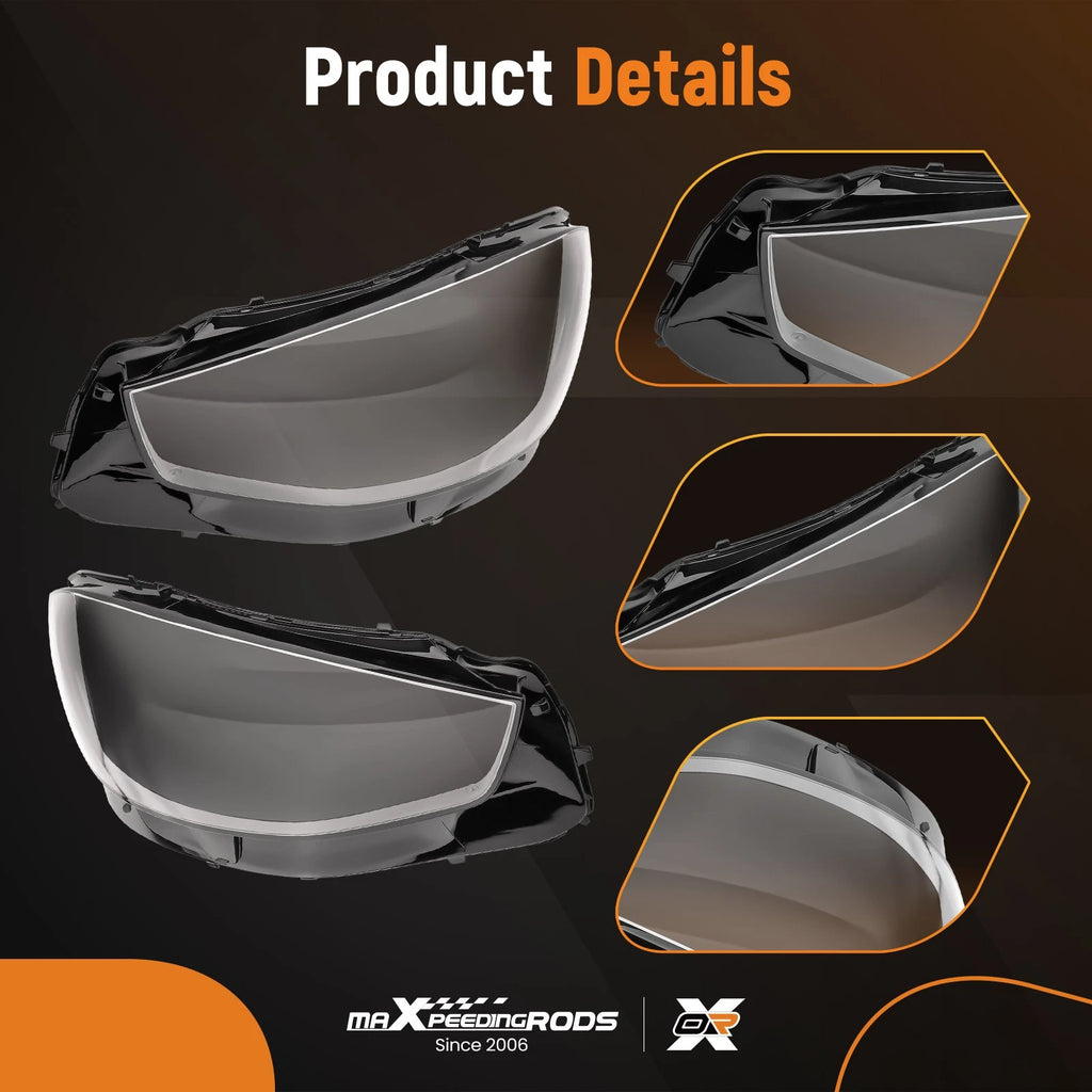 Left + Right Headlight Lens Cover for Mercedes-Benz S Class Z223 (2020–2023)