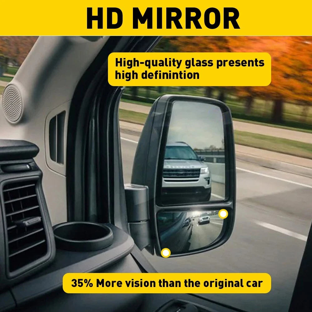 Lower Convex Mirror Glass for Ford Transit 150 250 350 (2015–2019)