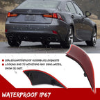 Set of 2 Rear Bumper Reflector Lights for Lexus IS250 IS350 (2014–2020)