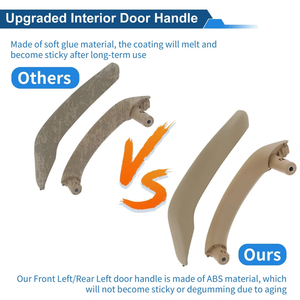 Front Driver Side Inner Door Panel Handle for BMW X3 (2010-2016) Beige