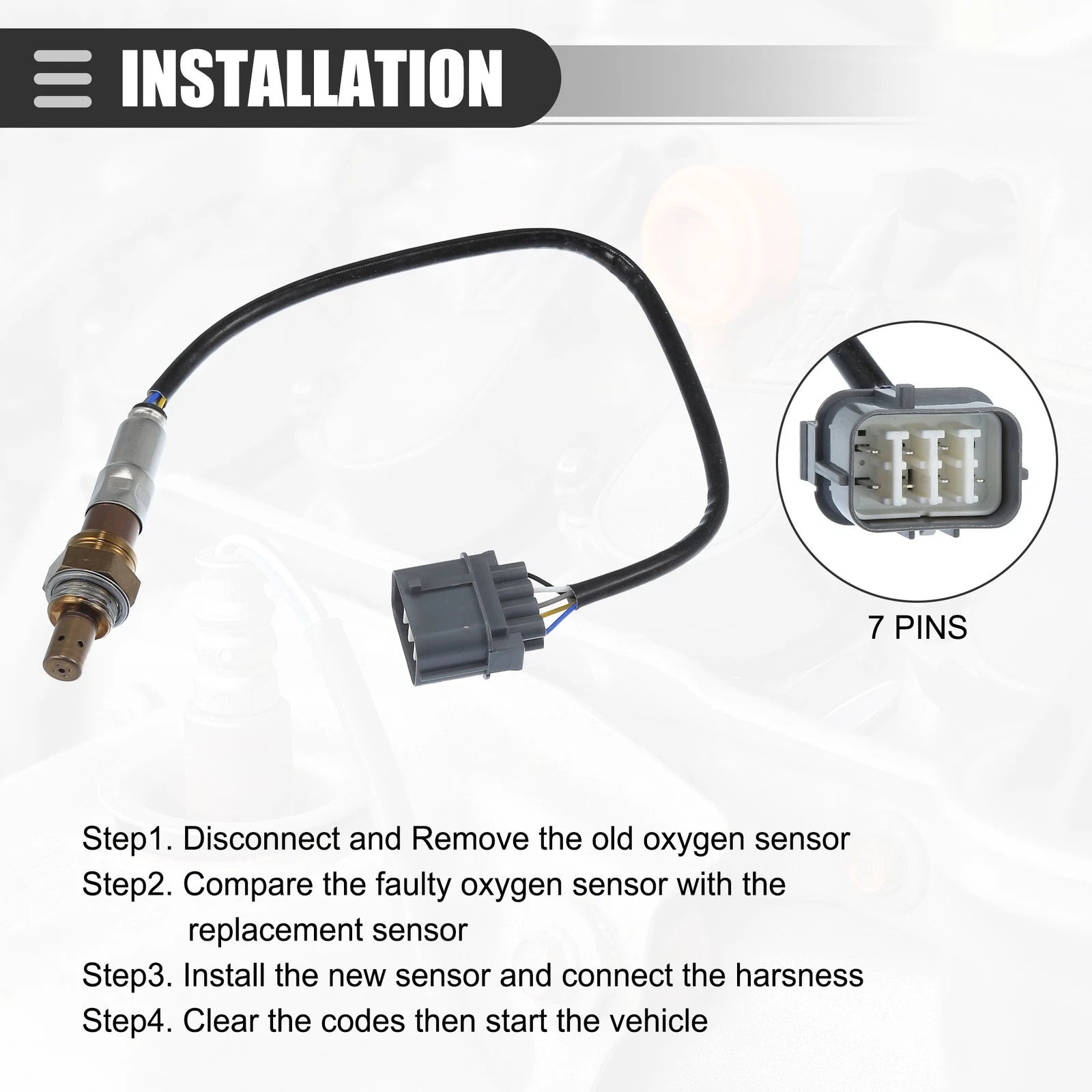 O2 Oxygen Sensor for Honda Civic (1992–1995) No. 36531P07003