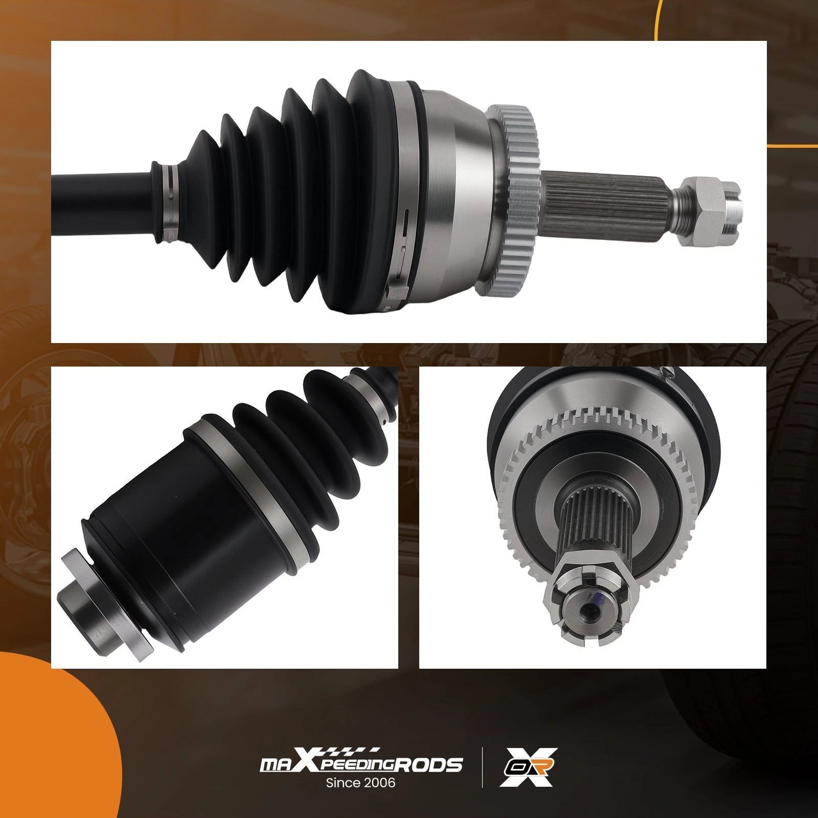 Front Passenger Side CV Axle Shaft for Hyundai Santa Fe (2007-2009)