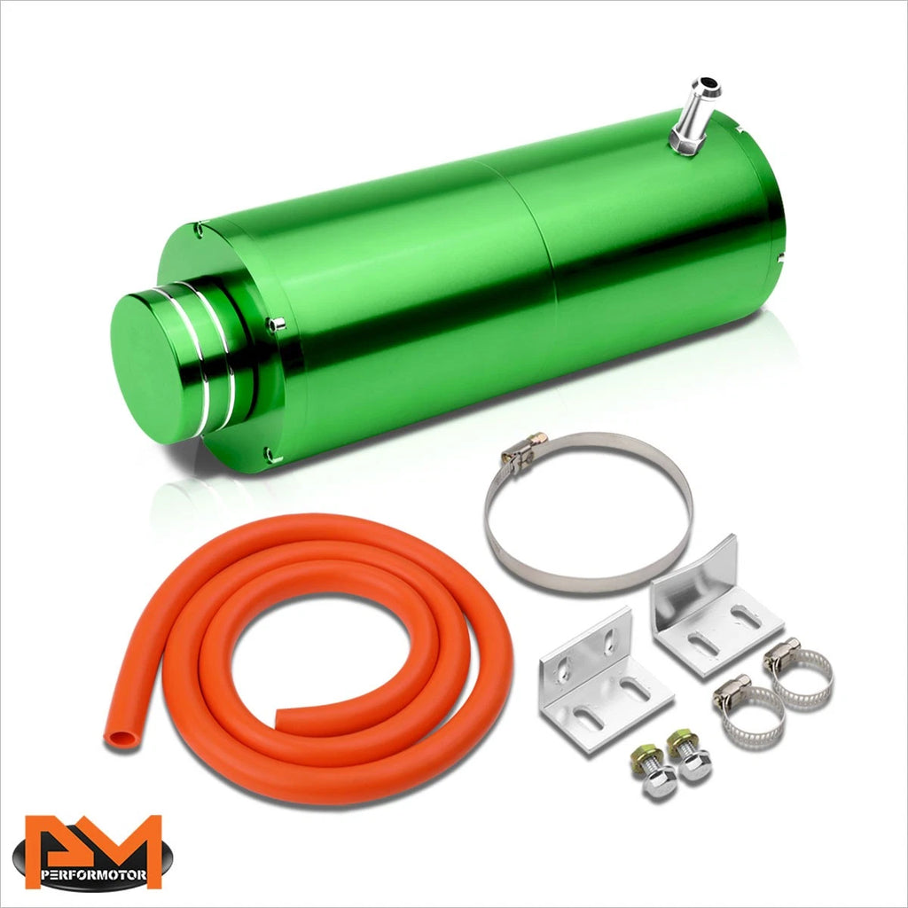 Coolant Recovery Overflow Tank for Universal Vehicles (8.5" x 3", Green)
