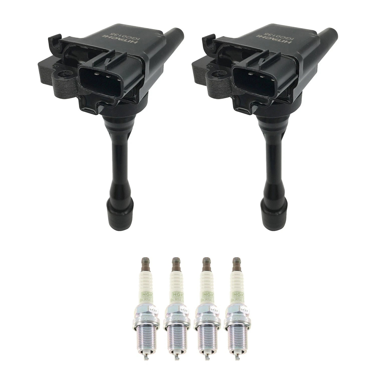 Set of 2 Ignition Coils & 4 NGK Platinum Spark Plugs for Mitsubishi Mirage (2014–2020)