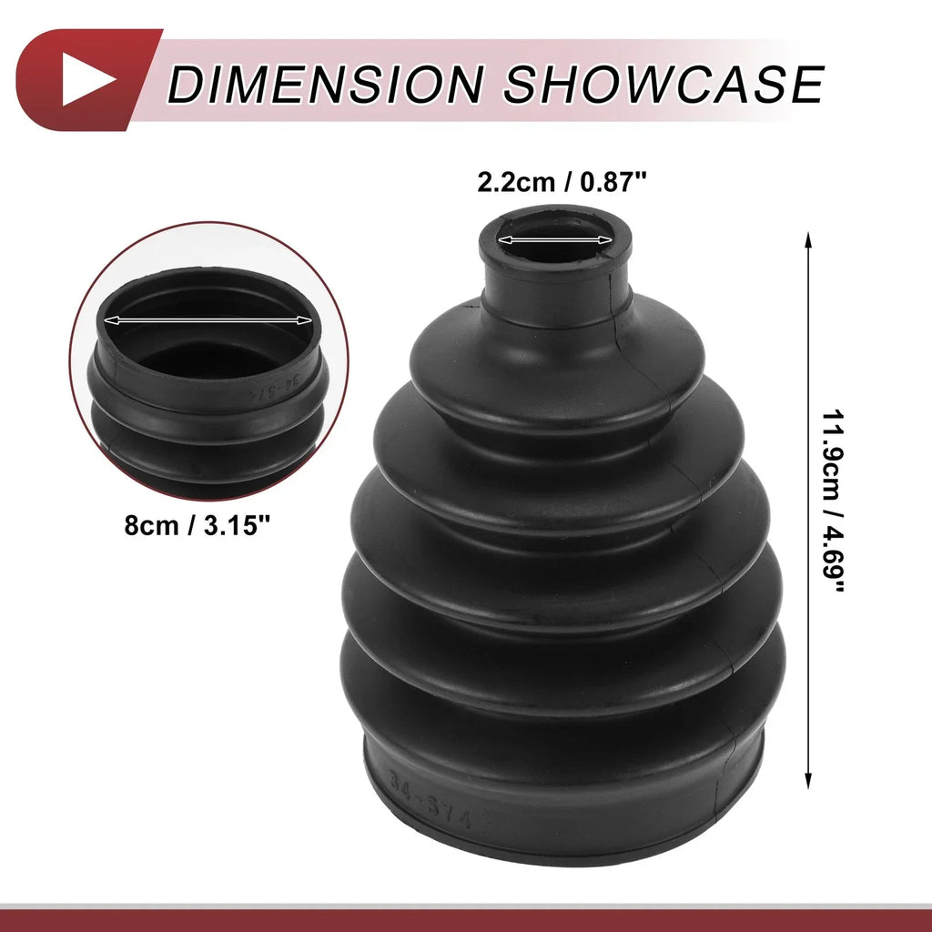 Outer CV Joint Boot Kit with Clamps for Honda Civic (2017-2021)