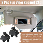 2X Sun Visor Support Clip Retainer for Volkswagen Passat (2012–2015)