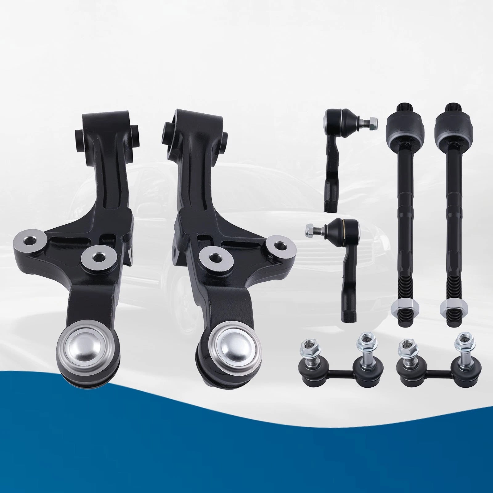 Front Lower Control Arm Tie Rod End Inner Outer Link for KIA Sedona (2002–2005) ES3621