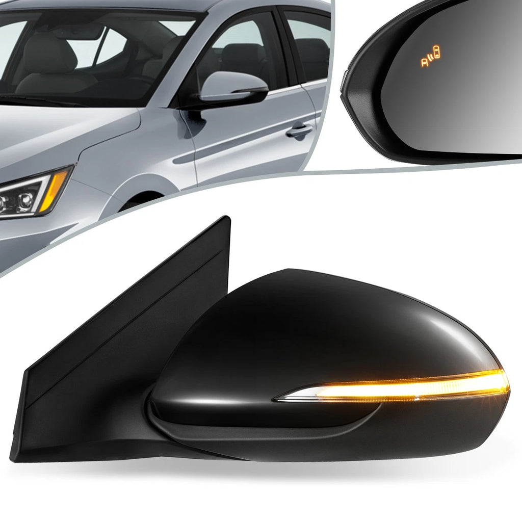 Powered Adjust Heated Driver Side Door Mirror Left for Hyundai Elantra (2017–2018) HY1320232