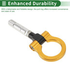 Tow Hook Set for Mazda RX8 (2003–2008) 11mm Aluminum Alloy Gold Tone