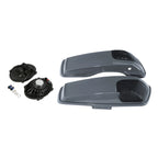Hard Saddlebag Lids for Harley Touring Glide (2014–2024) 5x7" Speakers Gunship Gray