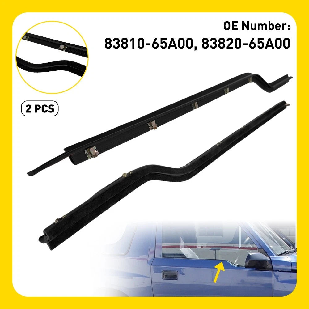 Outer Weatherstrip Door Belt LH+RH for Chevy Tracker/Suzuki Sidekick (1989–1998)