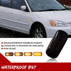 Sequential Amber LED Fender Side Marker Lights for Honda Civic, Acura RSX, Integra