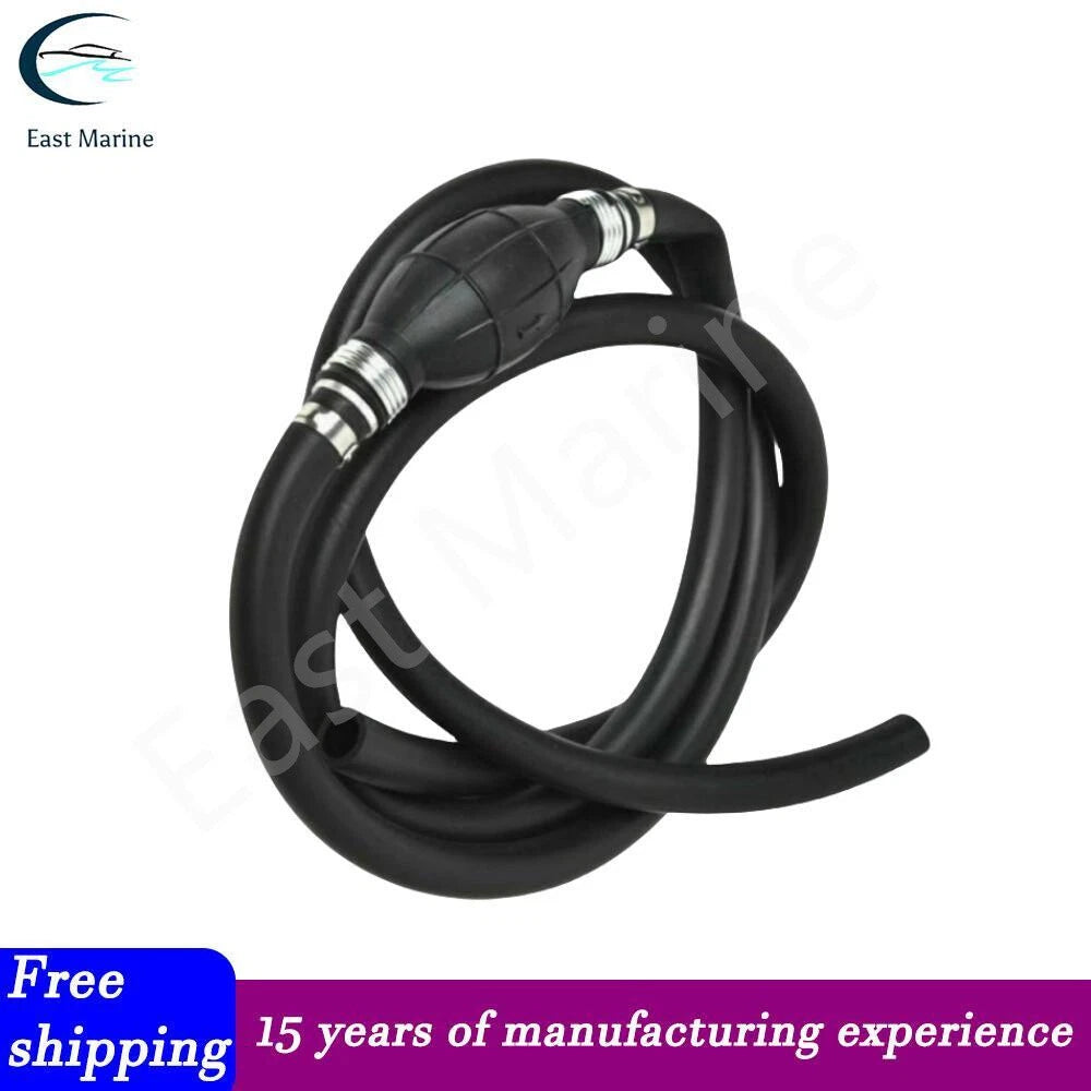 3/8" Fuel Hose Line Assembly with Primer Bulb for Marine Outboard Motors