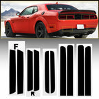 Smoke Tint Tail Light and Side Markers Decal for Challenger (2015–2023)
