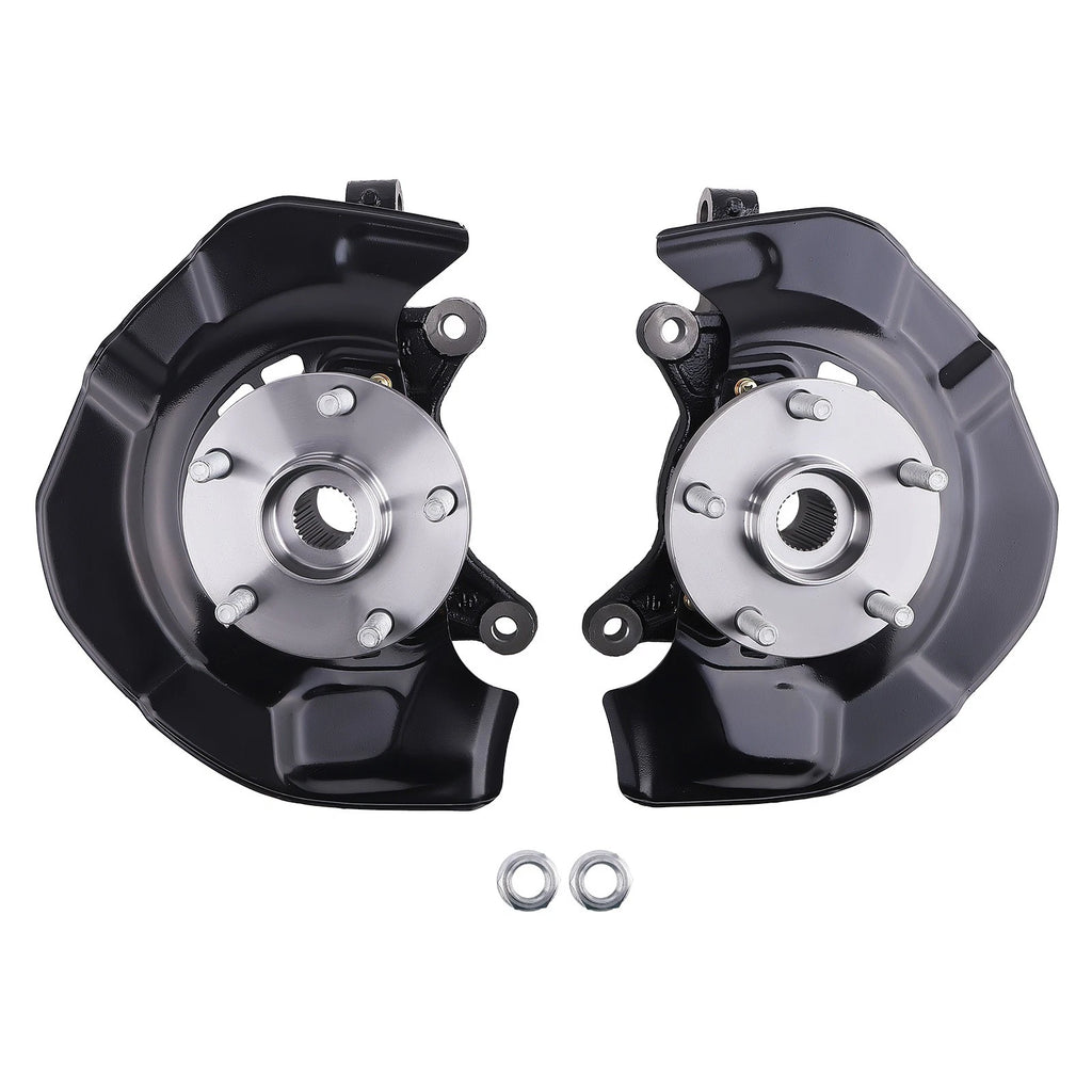 Front Steering Knuckles + Wheel Hub Bearings for Toyota Sienna (2004–2010)