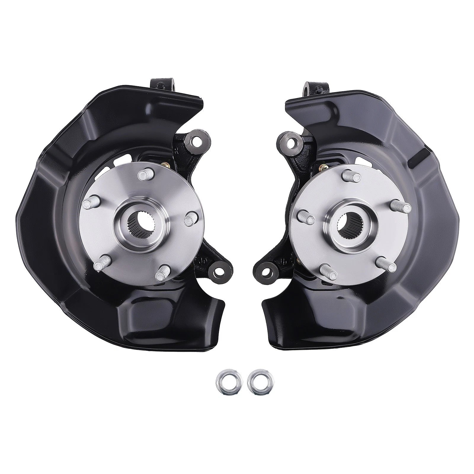 Front Steering Knuckles + Wheel Hub Bearings for Toyota Sienna (2004–2010)