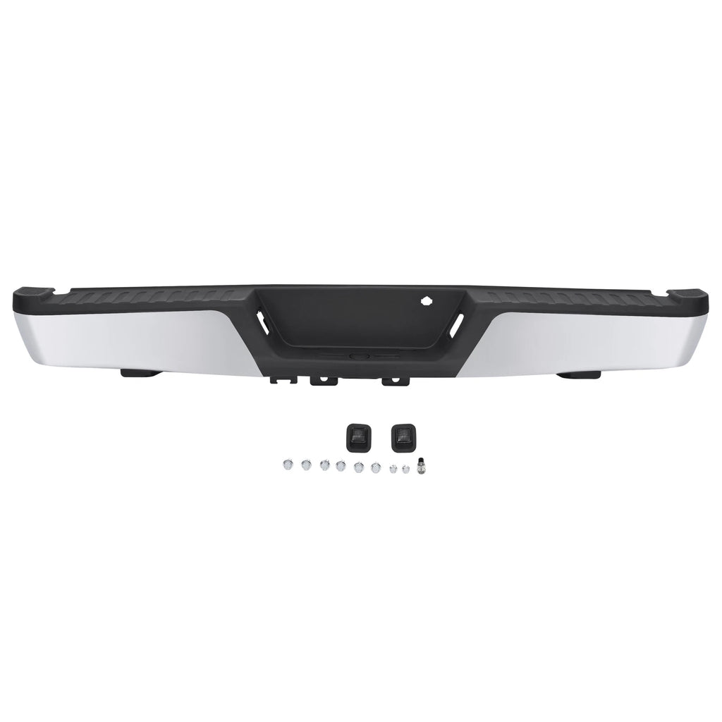 Chrome/Black Rear Bumper Assembly for Ford F-150 (2015–2020)