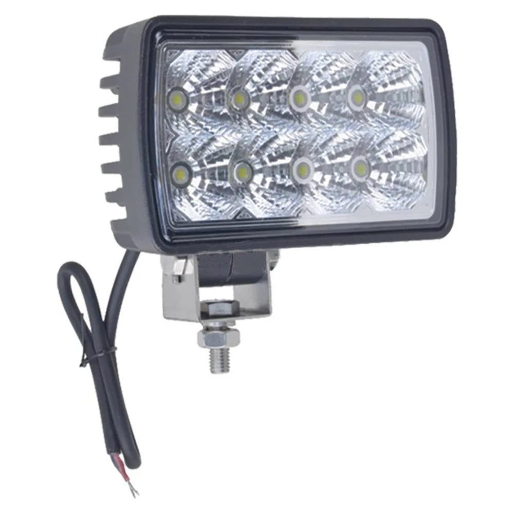 2" x 5" White LED Spot Work Light for Universal (1800 Lumens, 8 x 3 Watt)