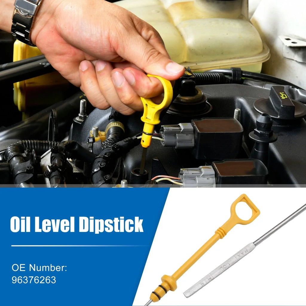 Engine Oil Level Indicator Dipstick for Chevrolet Aveo (2004-2008) Yellow