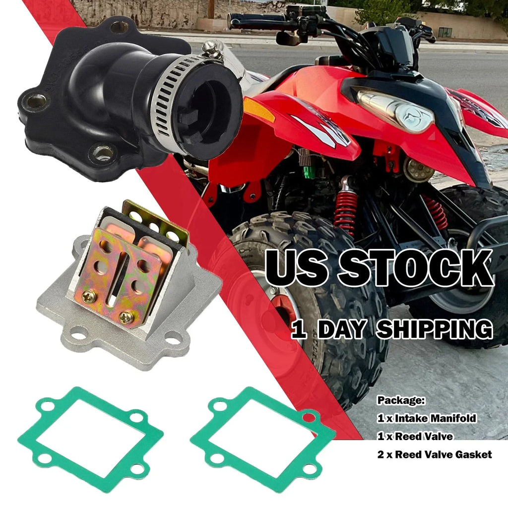 Intake Manifold & Reed Valve kit for Polaris Predator 50cc 90cc (2003–2006)