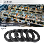 Set of 5 Oil Seal Rotary Shaft Seal for Various Models (65x90x13mm)