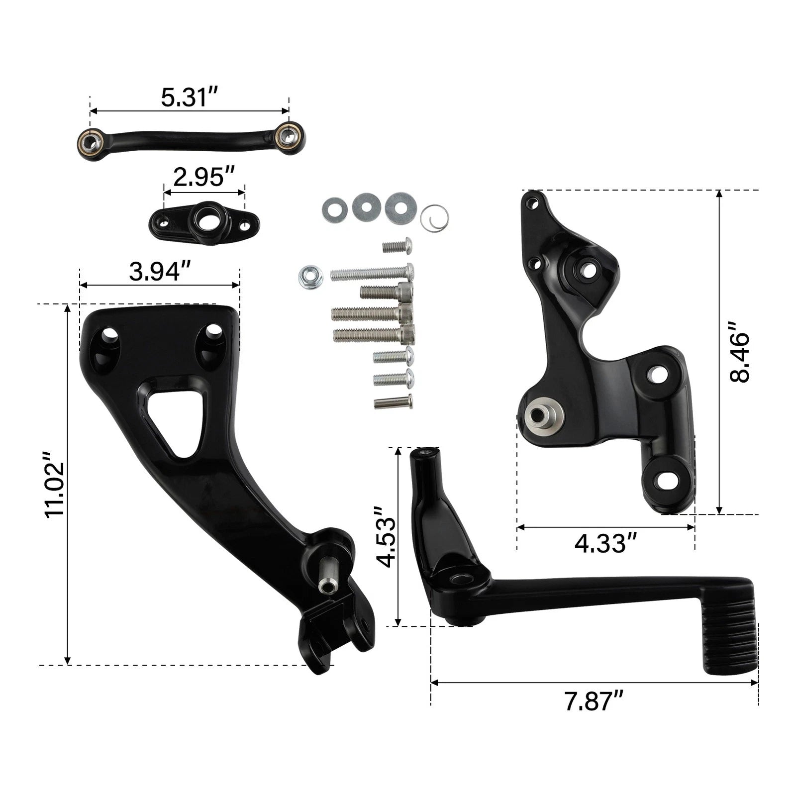 Mid Controls Brake Side for Harley Sport Glide Fat Bob (2018–2024)
