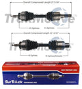 Set of 2 Front CV Axle Shafts for Ford F-150, Lincoln Navigator (2004–2020)