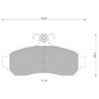 Front Disc Brake Pads Set for Mitsubishi Magna TE TF TR TS (1991-1998)