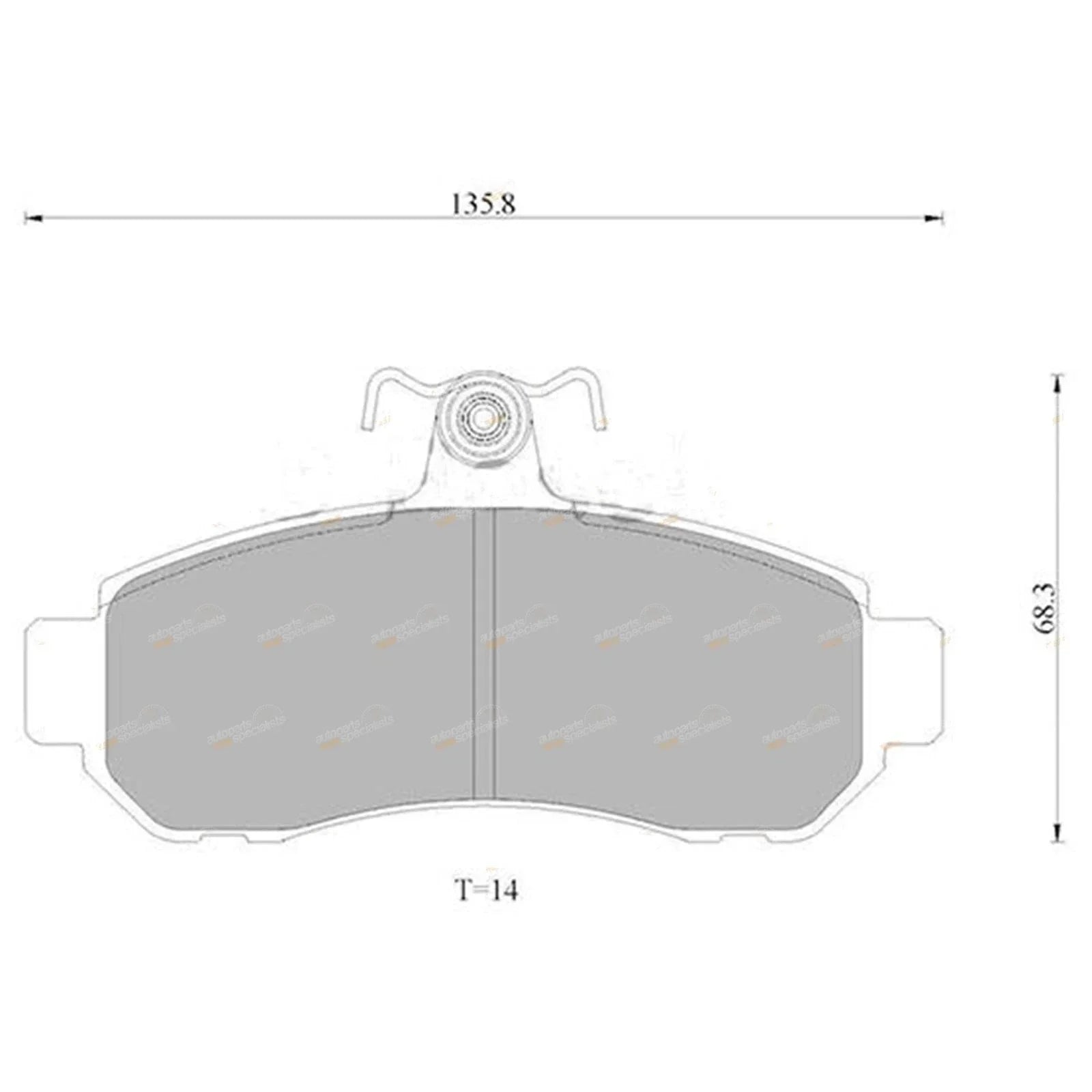 Front Disc Brake Pads Set for Mitsubishi Magna TE TF TR TS (1991-1998)