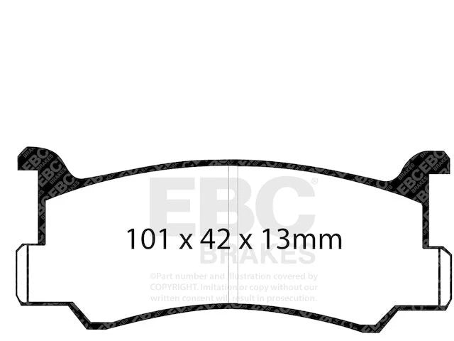 Front Brake Pad Set for Mazda 323 (1990–1994) YV528ZH