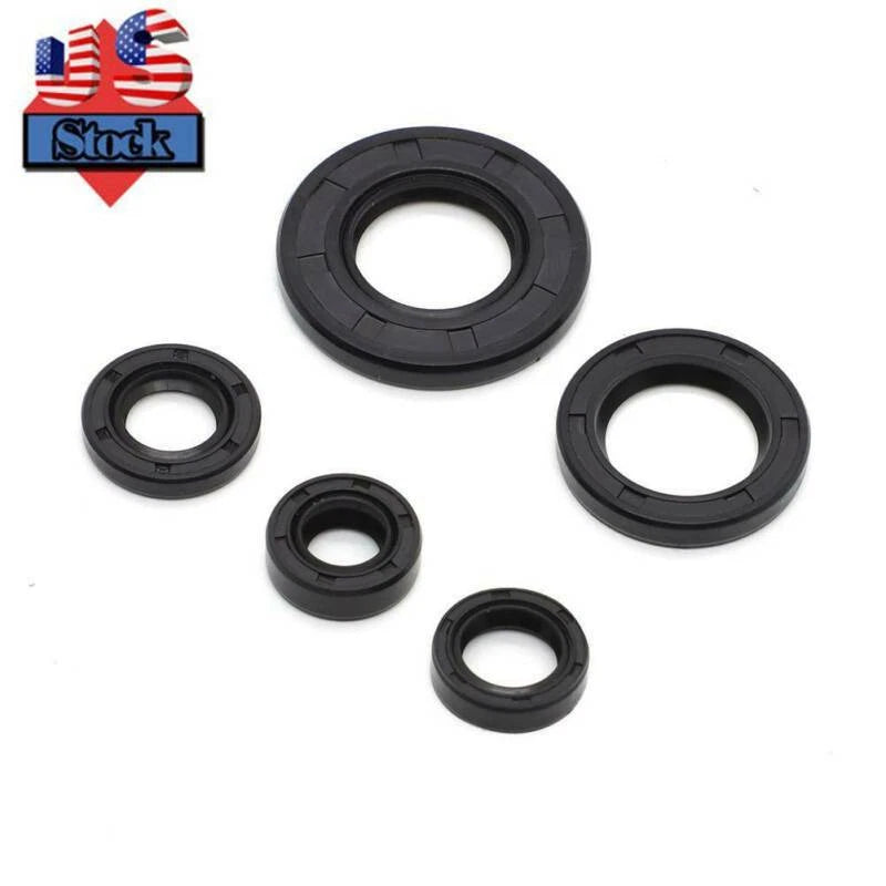 Engine Oil Seal Kit for Yamaha TTR125 TTR125L (2000–2015) 688965989051 Rubber