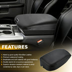 Leather Console Lid Armrest Cover for Dodge Ram 1500 2500 3500 (2009–2012)