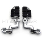 Offset 1.5" Wing Foot Pegs Clamps for Yamaha XV250 XV400 XV535 XV750