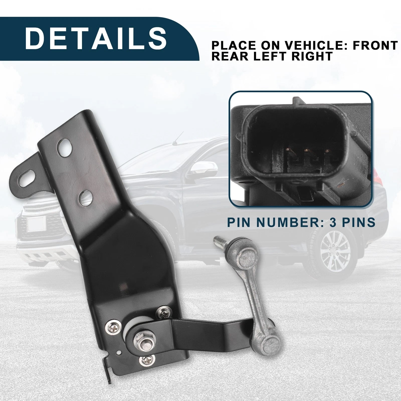 Air Suspension Ride Height Level Sensor for Mitsubishi Pajero (No. 8651A065)