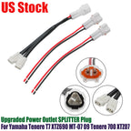 Power Outlet Splitter Plug for Yamaha Tenere T7, XTZ690, MT-07, Tenere 700