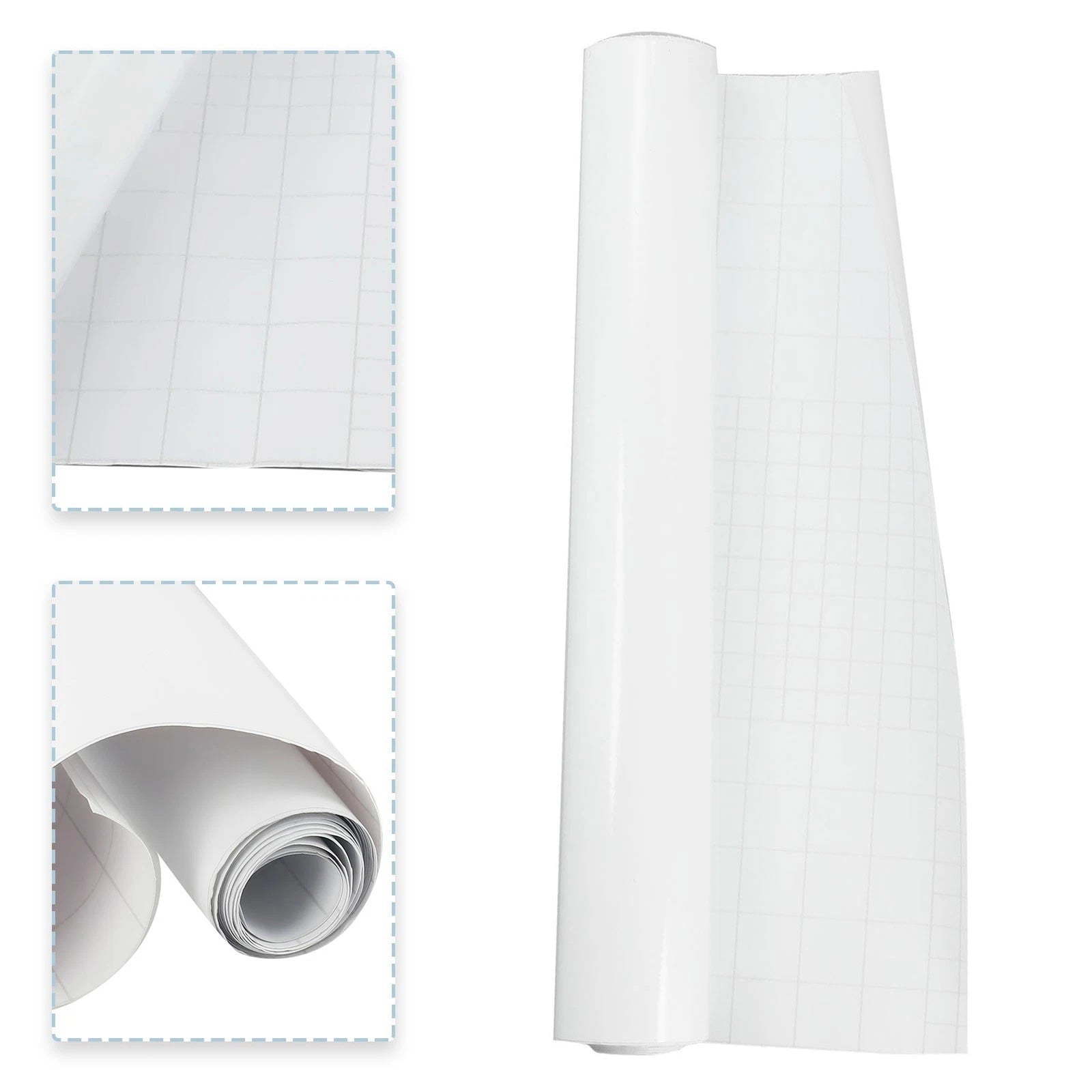 Gloss White Vinyl Film Car Sticker 30x150cm UV-Resistant