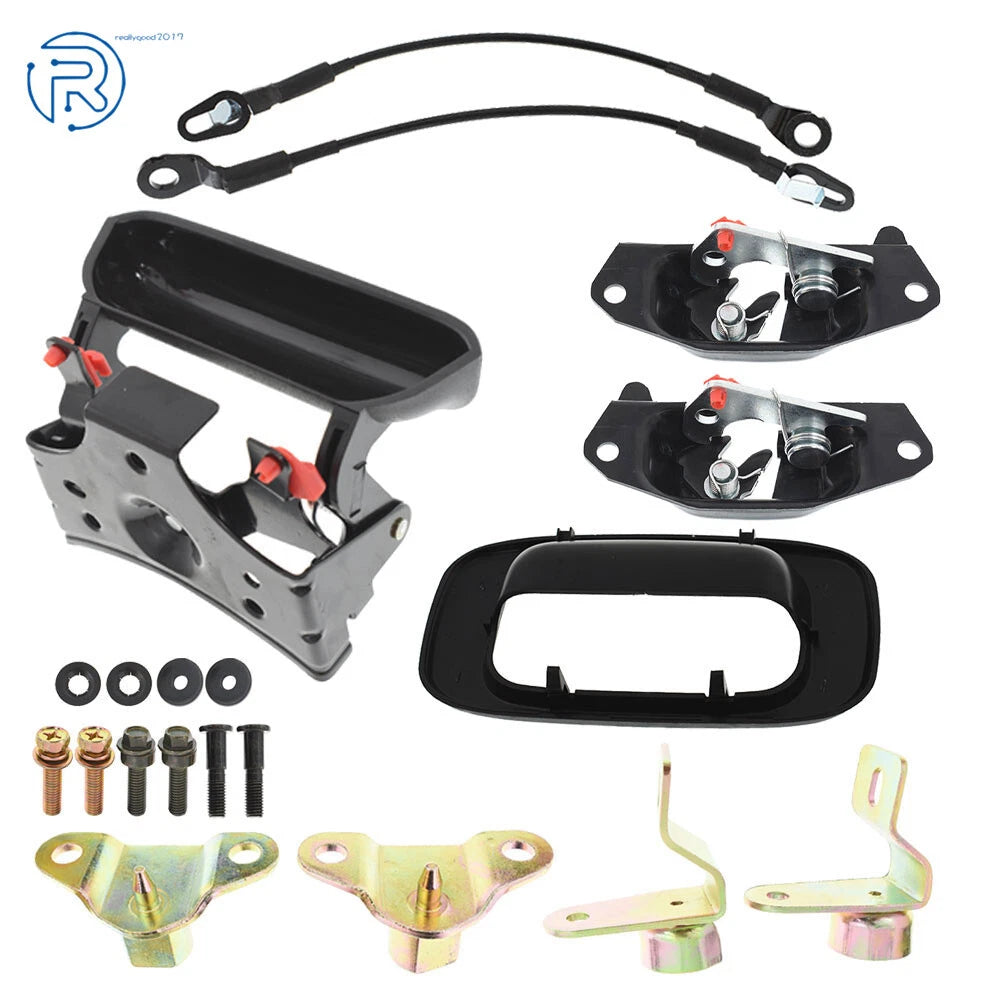 Tailgate Handle Hinge Latch Striker Cable Kit for Silverado Sierra (1999-2007)