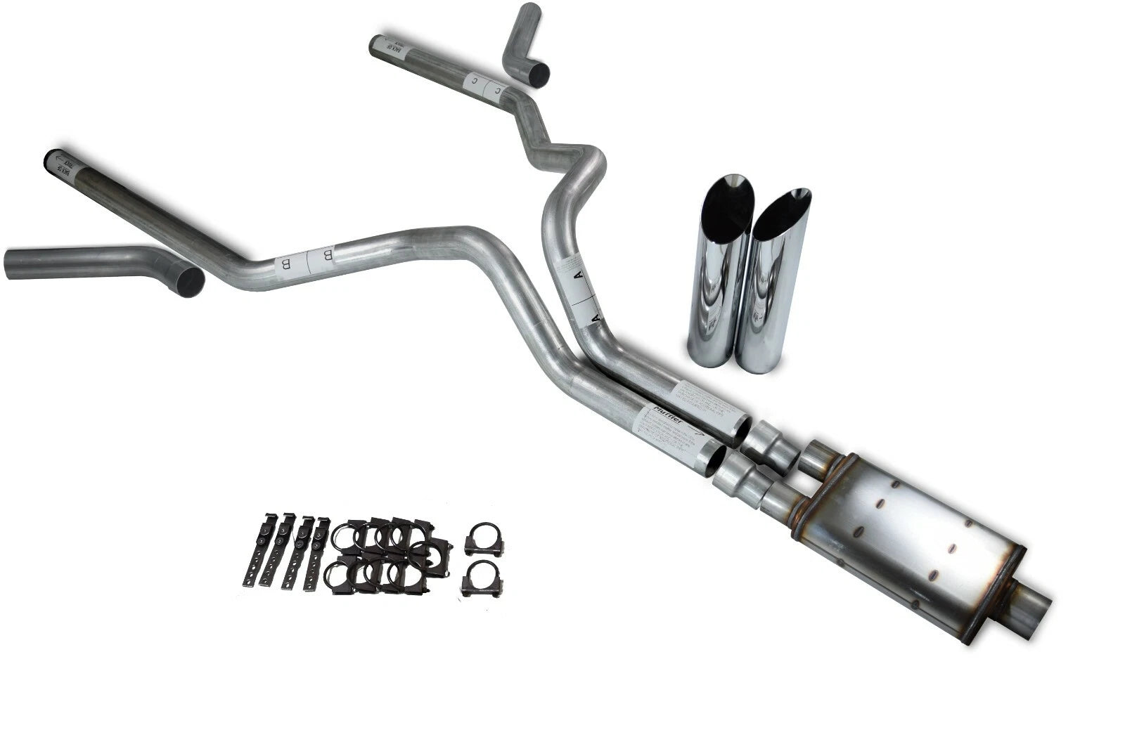 Dual 3" Exhaust Kit for Chevy GMC 1500 (1988–1995)