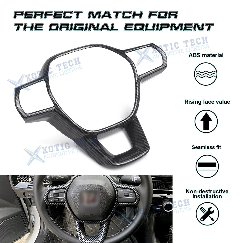 Carbon Look Driver Side Control Frame Decoration Kit for Honda (2016-2024)