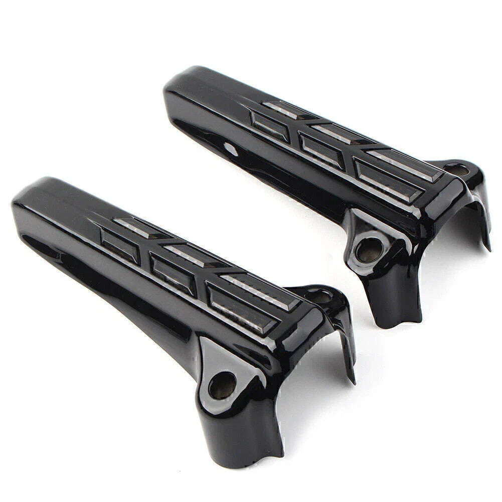 Front Lower Fork Leg Covers LED Smoke Light for Harley FLHR FLHTK FLHX (14-20)