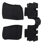 Set of 2 Black All-Weather Floor Mats for Jeep Wrangler JK Unlimited (2014–2018)