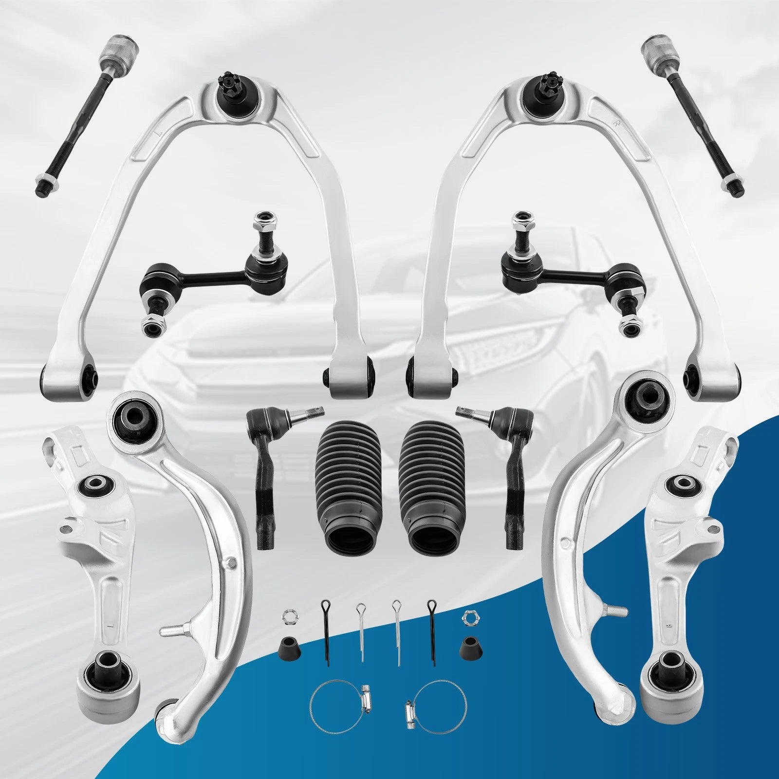14x Suspension Kit Front Lower Control Arms for Nissan 350Z (2003–2008) RWD