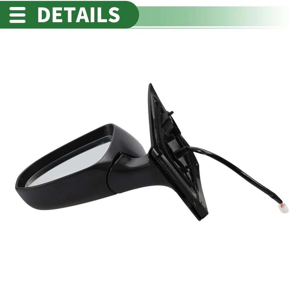 Left Door Mirror for Toyota Corolla (2014–2019) Manual Folding Gloss Black