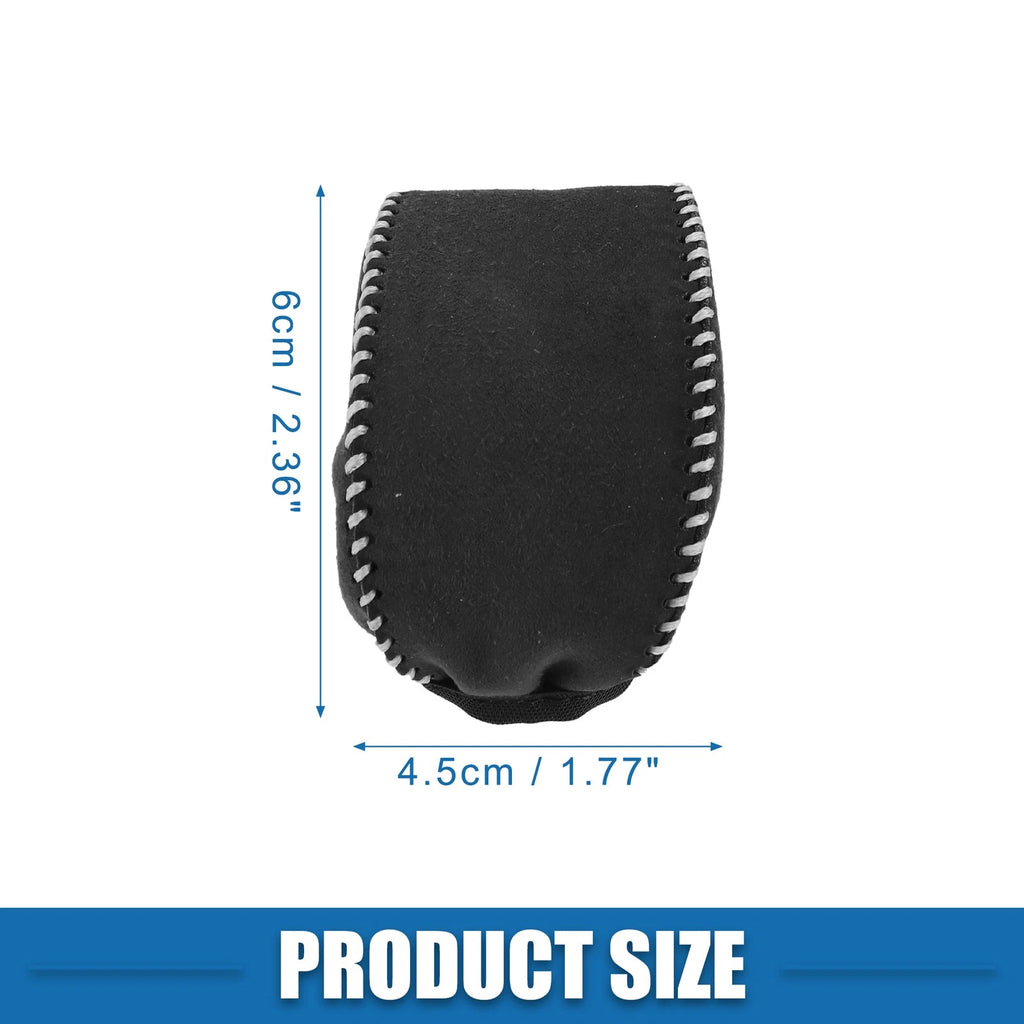 Gear Shifting Knob Cover for Toyota RAV4 (2019–2022) Black Gray Stitches