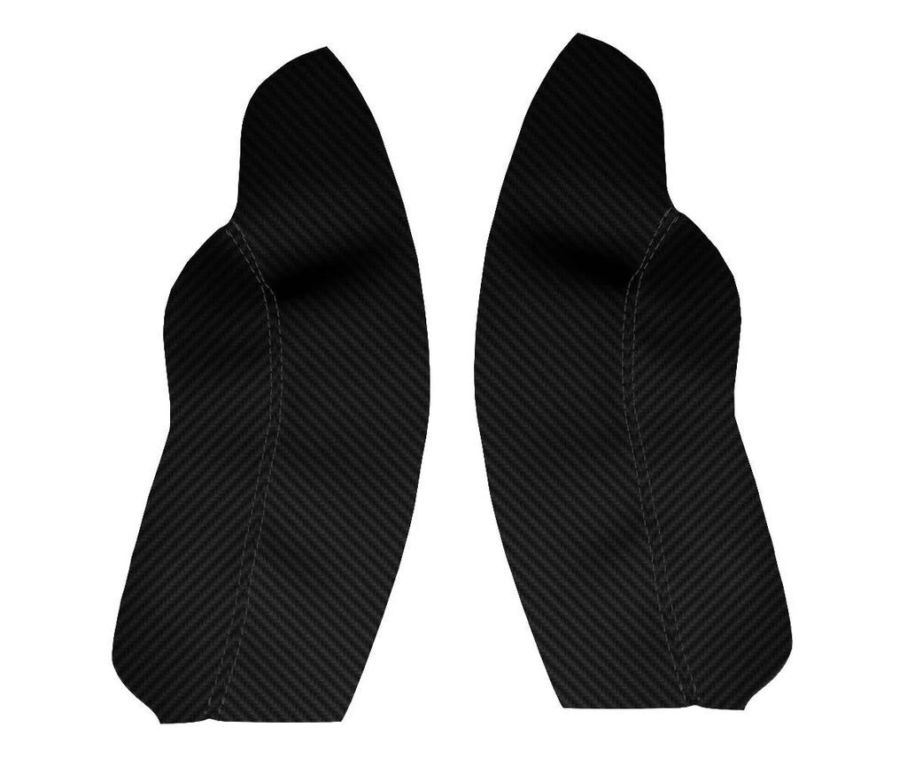 Carbon Fiber Front Armrest Door Panel Cover for VW Jetta (2011–2014)
