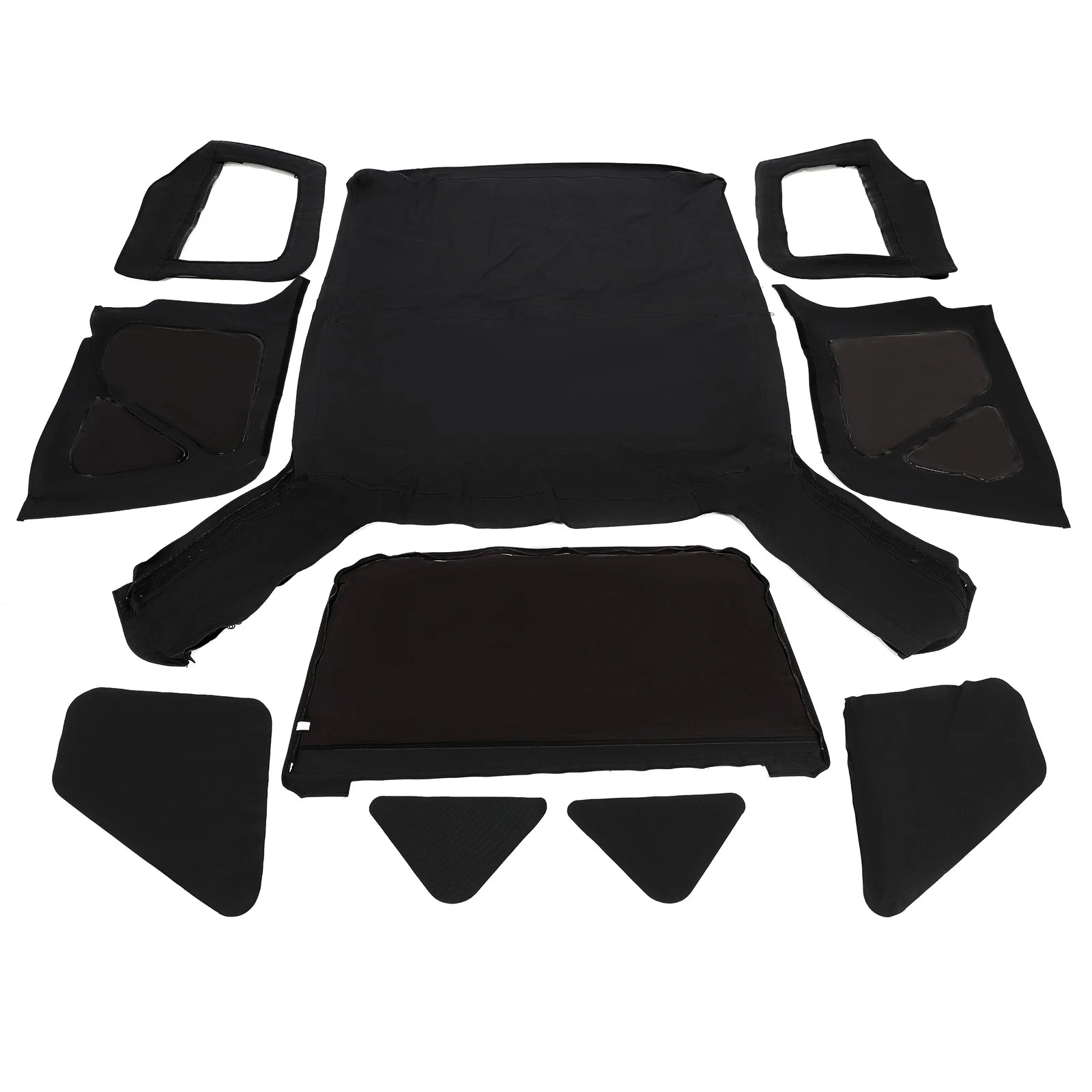 Set of 6 Soft Top and Upper Skins for Jeep Wrangler TJ (1997–2006)