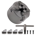 4 Jaw Self Centering Chuck 80mm K12-80 for Small Economical Lathes (K1280)