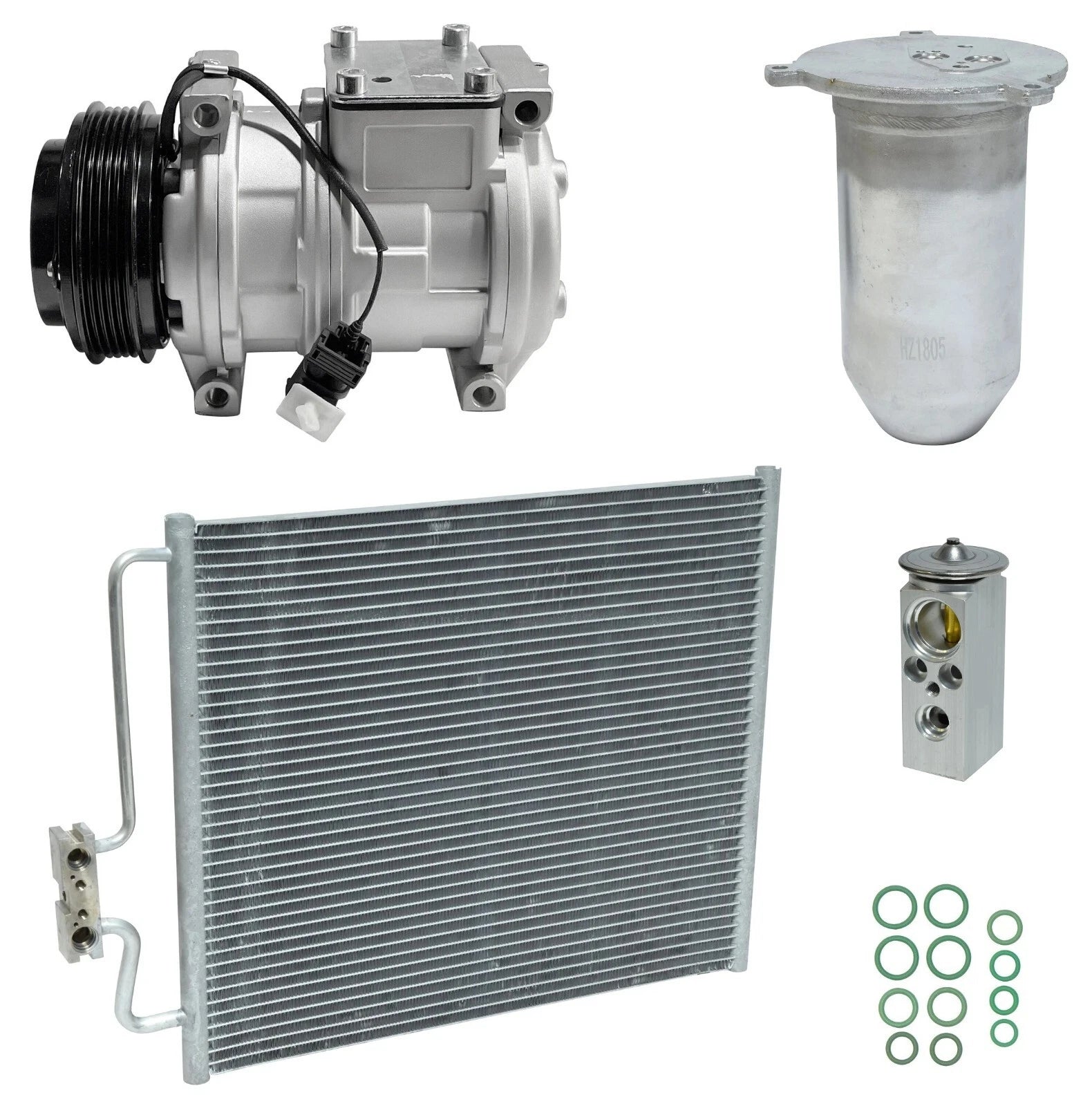 AC Compressor Kit With Condenser for BMW 740iL 4.0L (1997–1998)