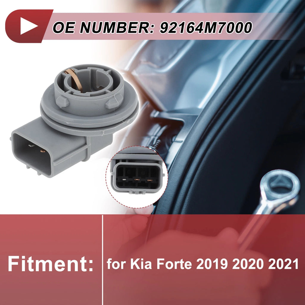 Turn Signal Light Socket for Kia Forte (2019–2021) No. 92164M7000 3 Pin